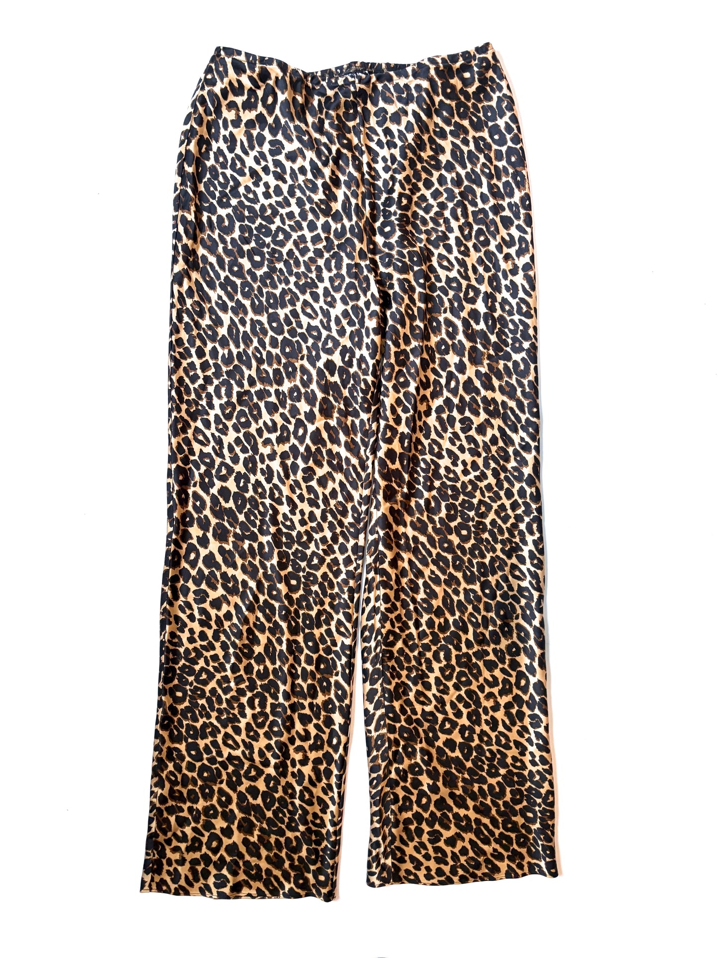 Reformation Gale Satin Leopard Trousers M