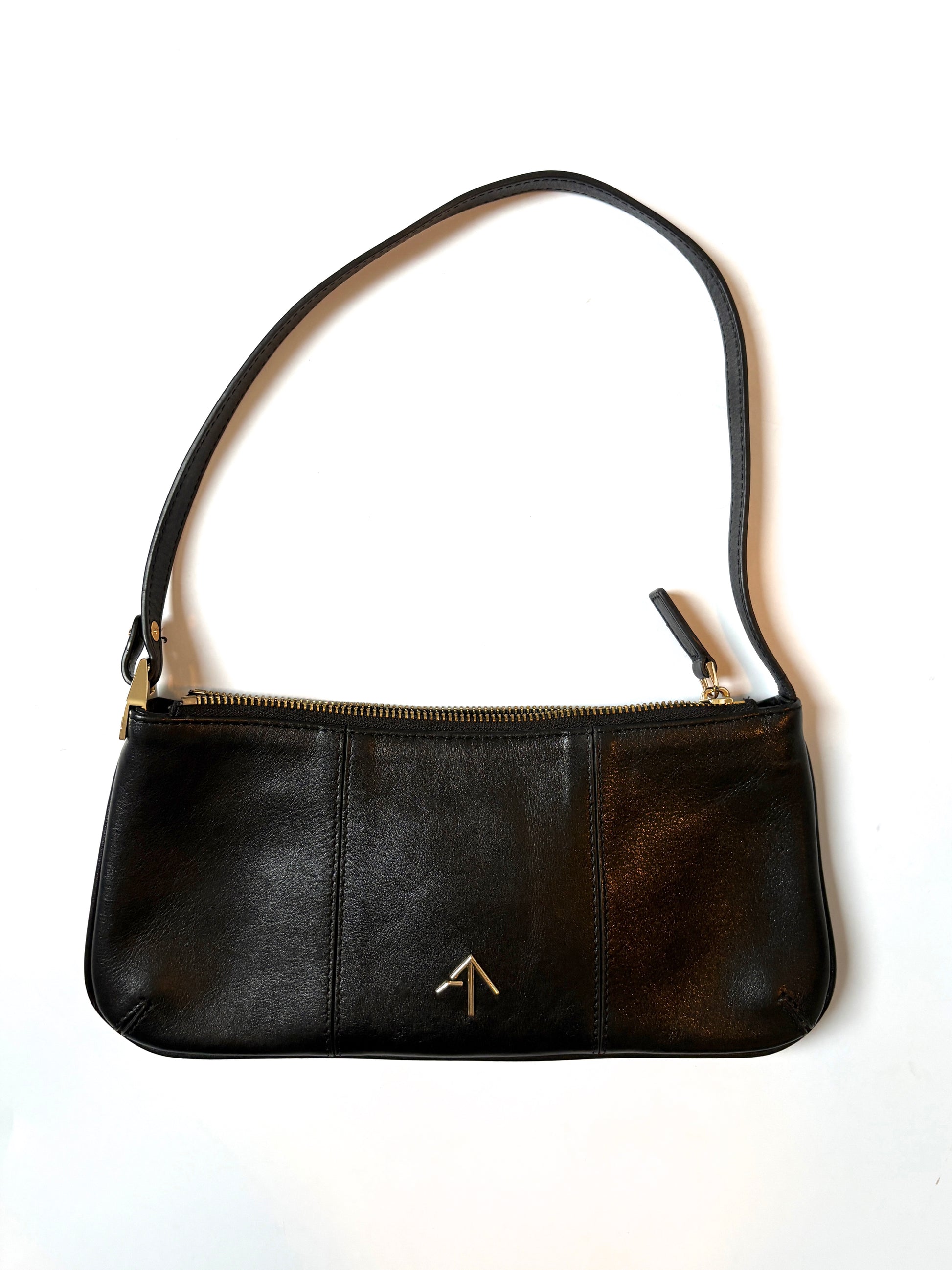 Manu atelier leather shoulder bag