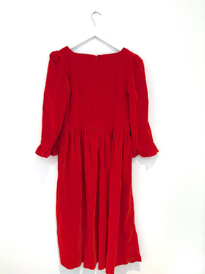Coco Conran Red Velvet Dress L