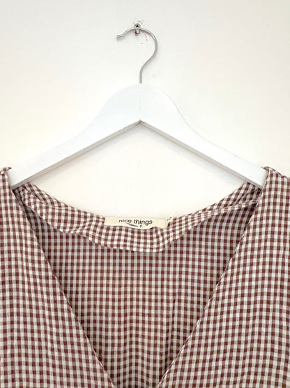 Nice Things Gingham Jumpsuit UK 14