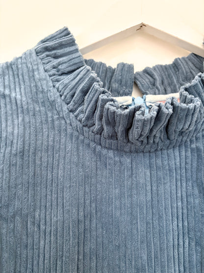 Johanna Sands Blue Corduroy Dress UK 14