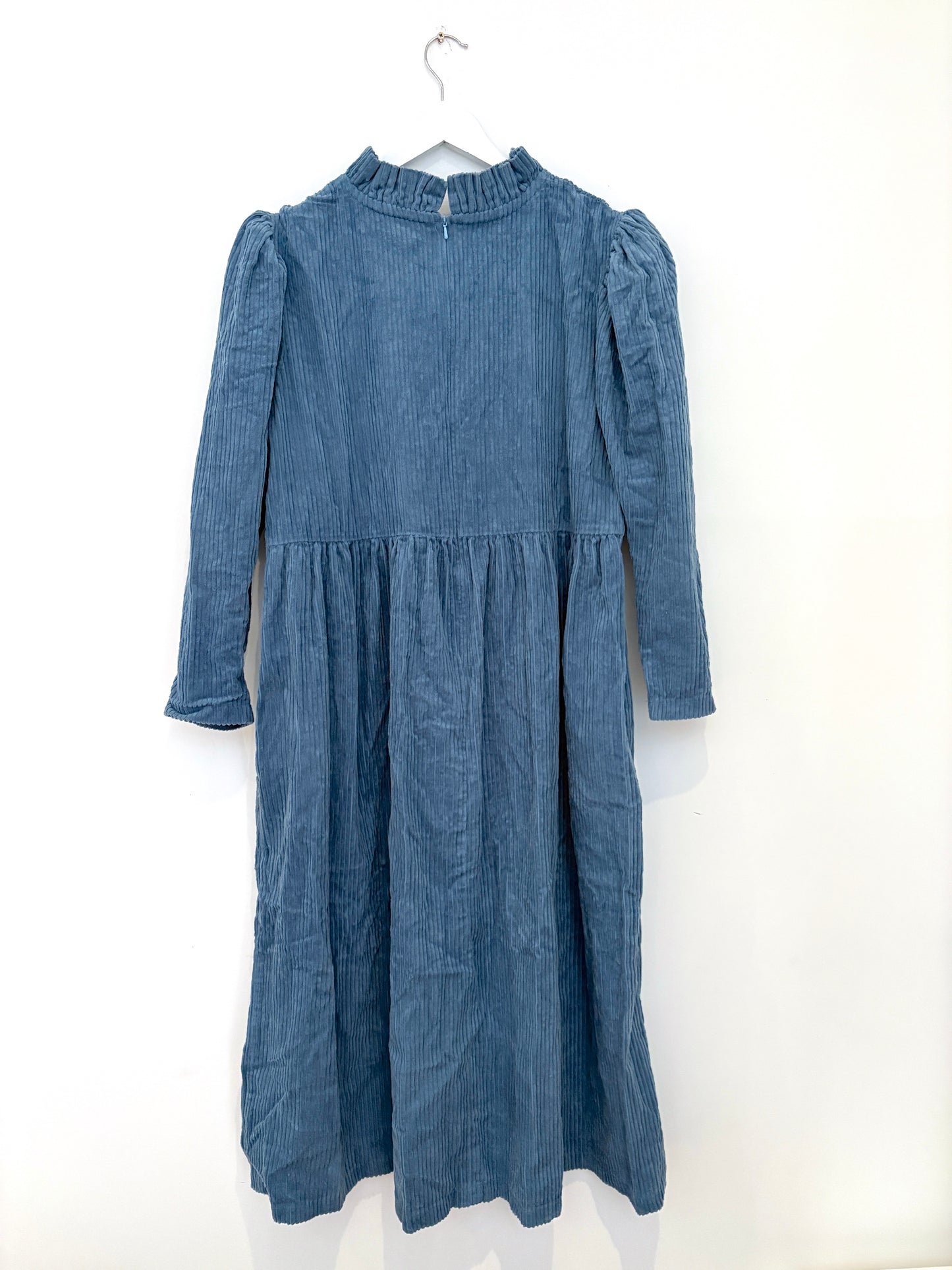 Johanna Sands Blue Corduroy Dress UK 14