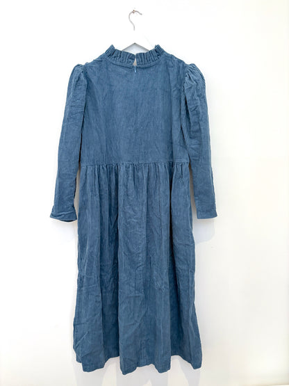 Johanna Sands Blue Corduroy Dress UK 14