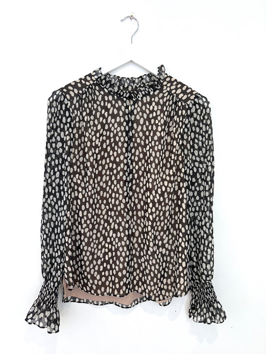 Me+Em Polka Dot Blouse UK 8