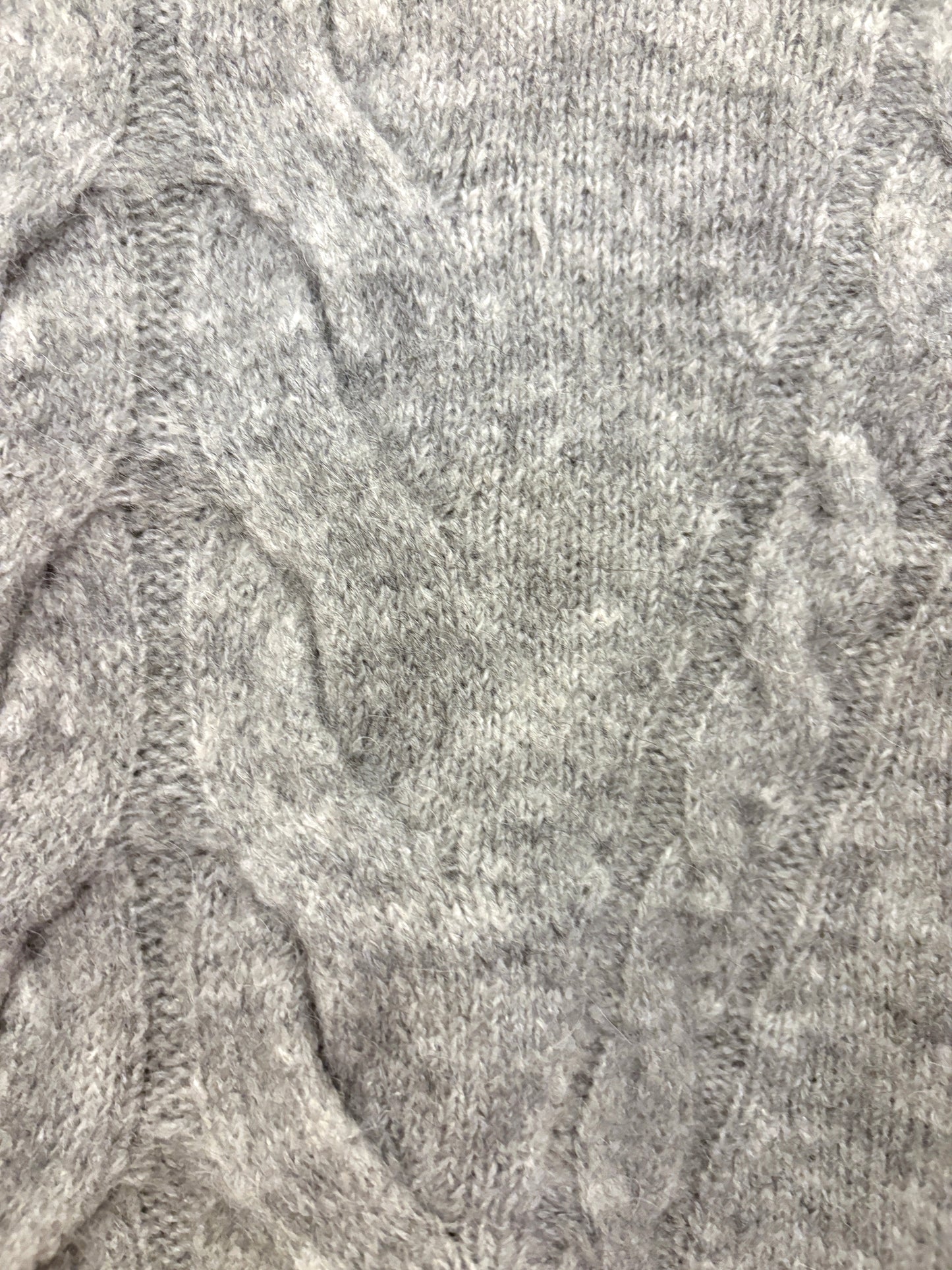 Massimo Dutti Grey Cable Knit L