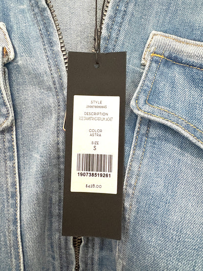 New With Tags Veronica Beard Peplum Denim Jacket S