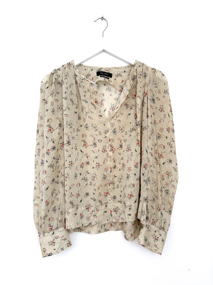 Isabel Marant Floral Silk Blouse UK 8