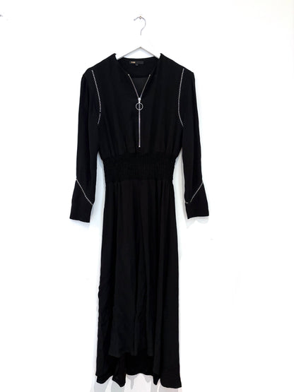 Maje Rimage Studded Midi Dress L