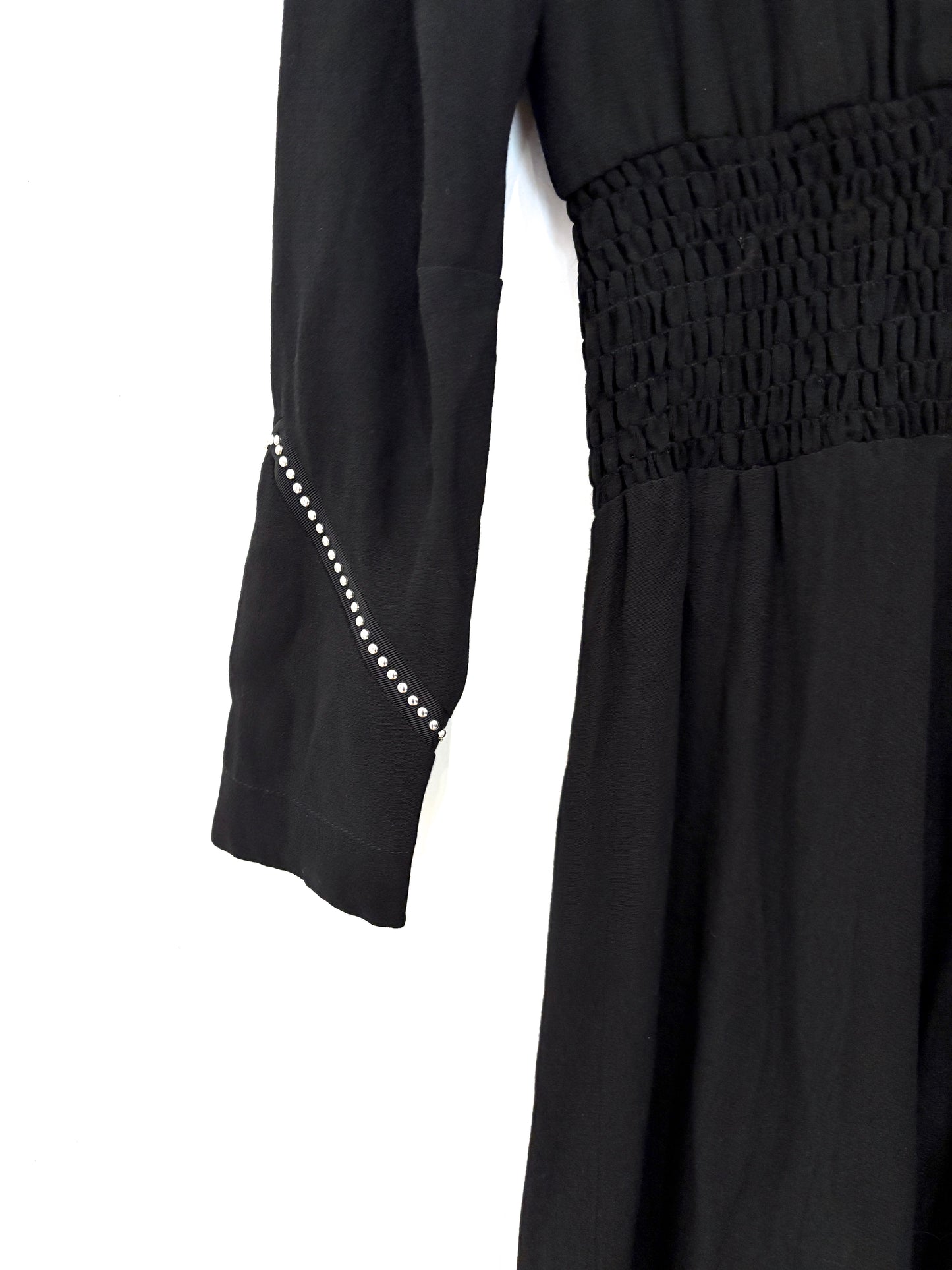 Maje Rimage Studded Midi Dress L