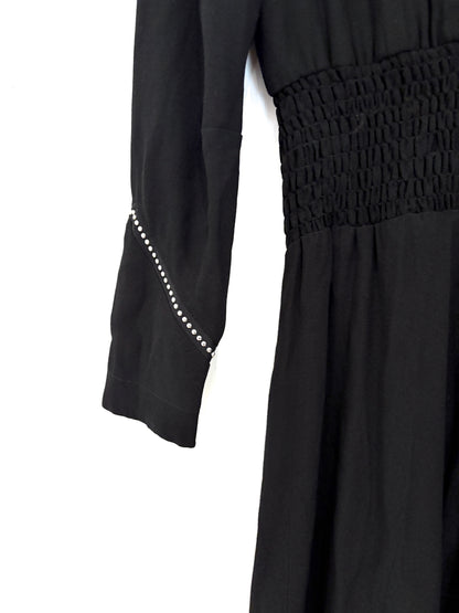 Maje Rimage Studded Midi Dress L