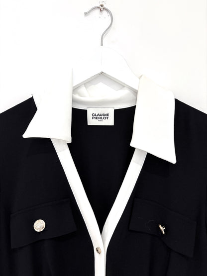 Claudie Pierlot Navy Dress UK 12