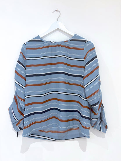 Suncoo Blue Striped Blouse