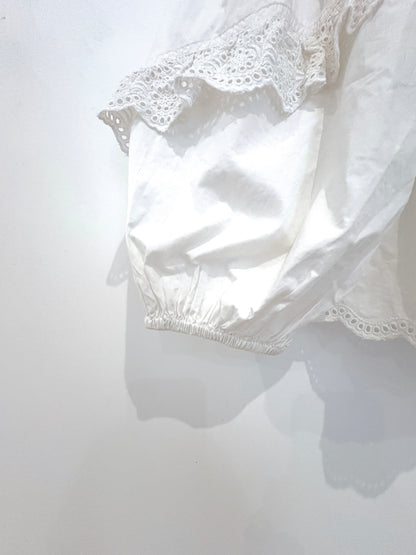 Ulla Johnson Cotton Frill Blouse UK 6