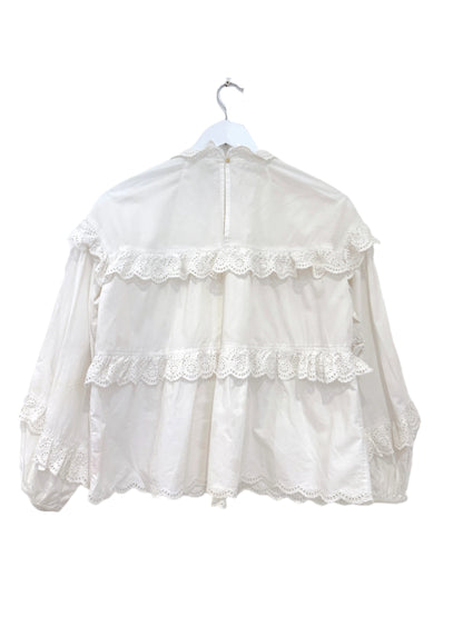 Ulla Johnson Cotton Frill Blouse UK 6