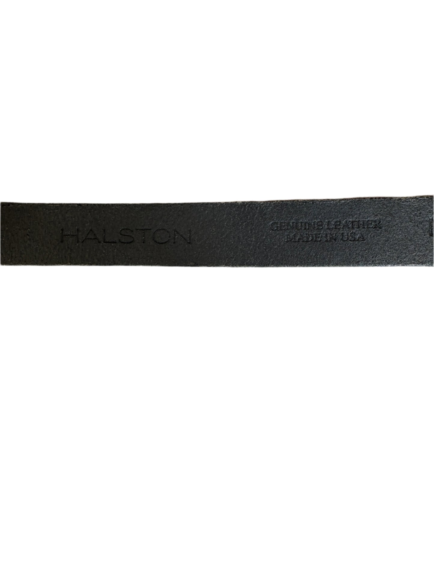 Halston Silver Leather Belt M