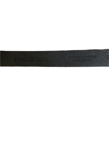 Halston Silver Leather Belt M