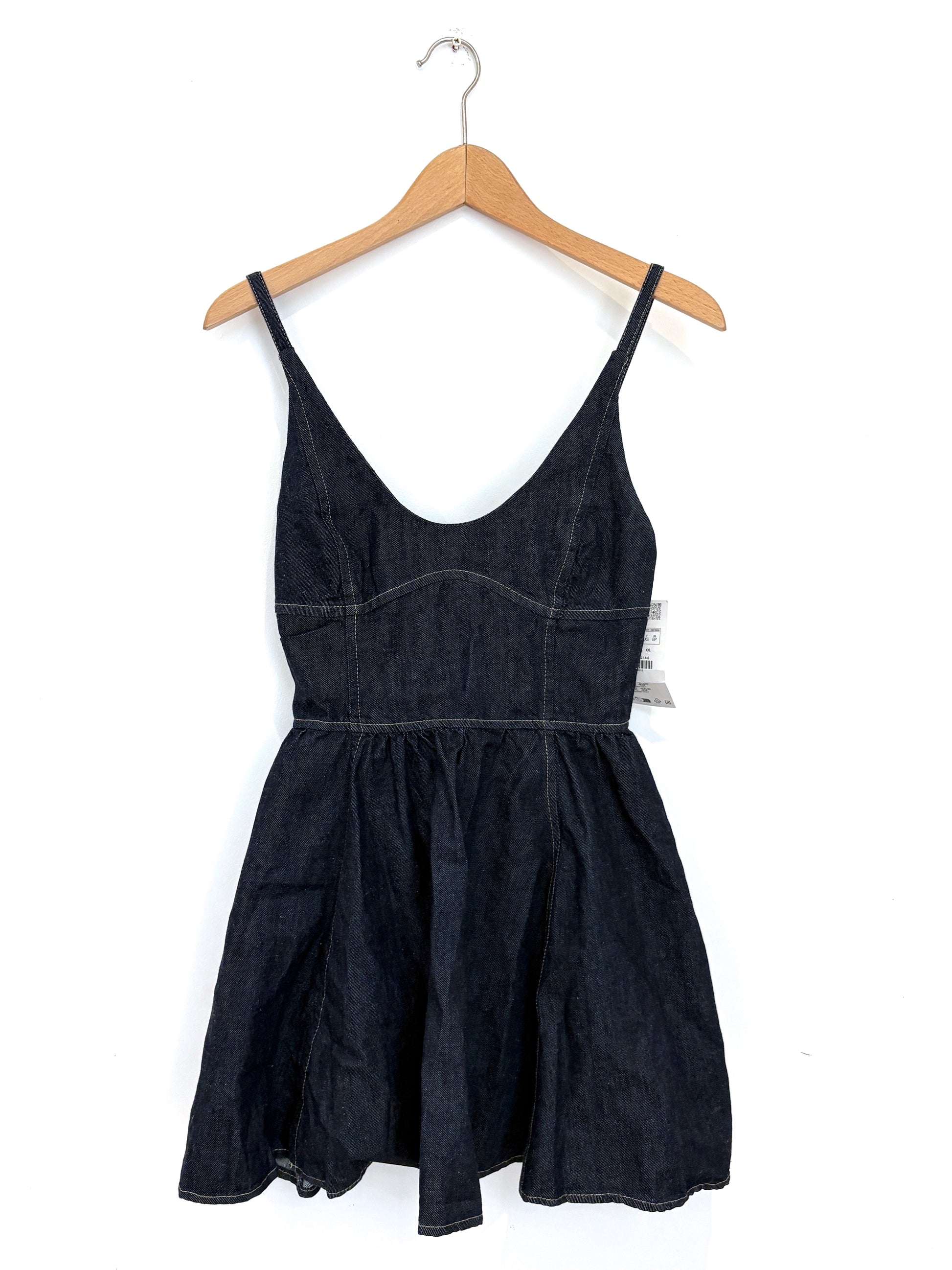 Zara Denim Sleeveless Mini Dress