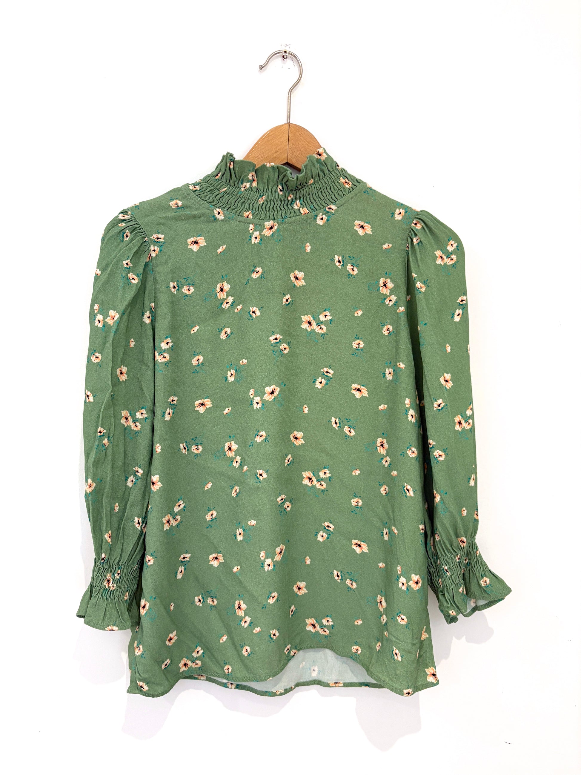 Ghost Green Floral Print Blouse S 