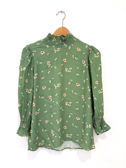 Ghost Green Floral Print Blouse S 