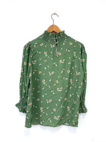 Ghost Green Floral Print Blouse S