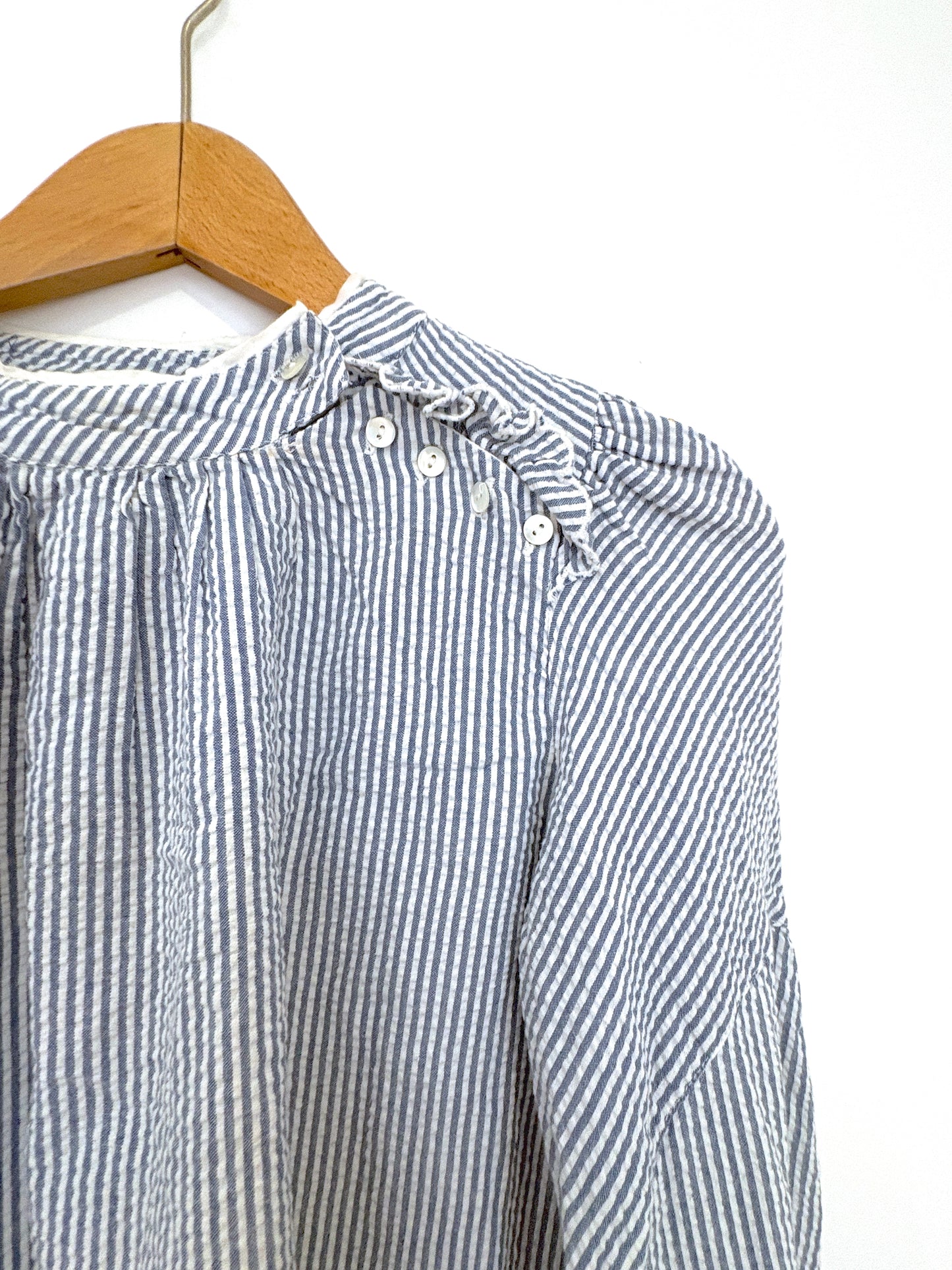Ba&sh Blue Striped Blouse XS