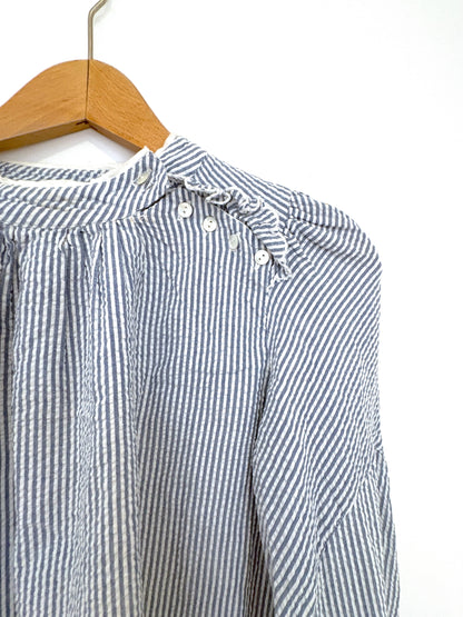 Ba&sh Blue Striped Blouse XS