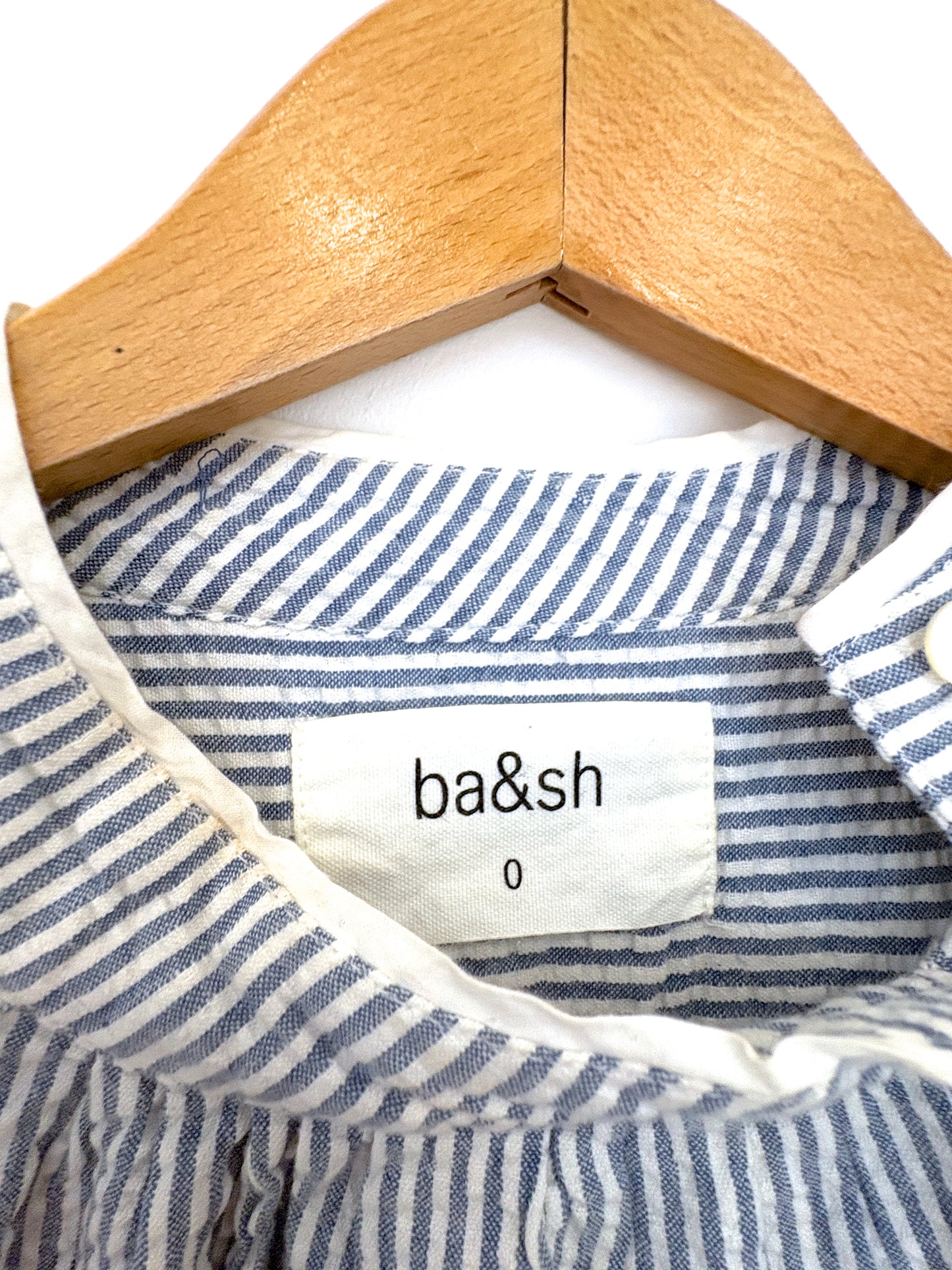 Ba&sh Blue Striped Blouse XS