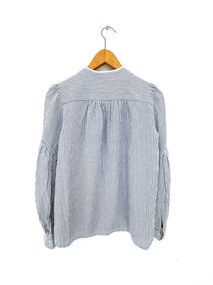 Ba&sh Blue Striped Blouse XS