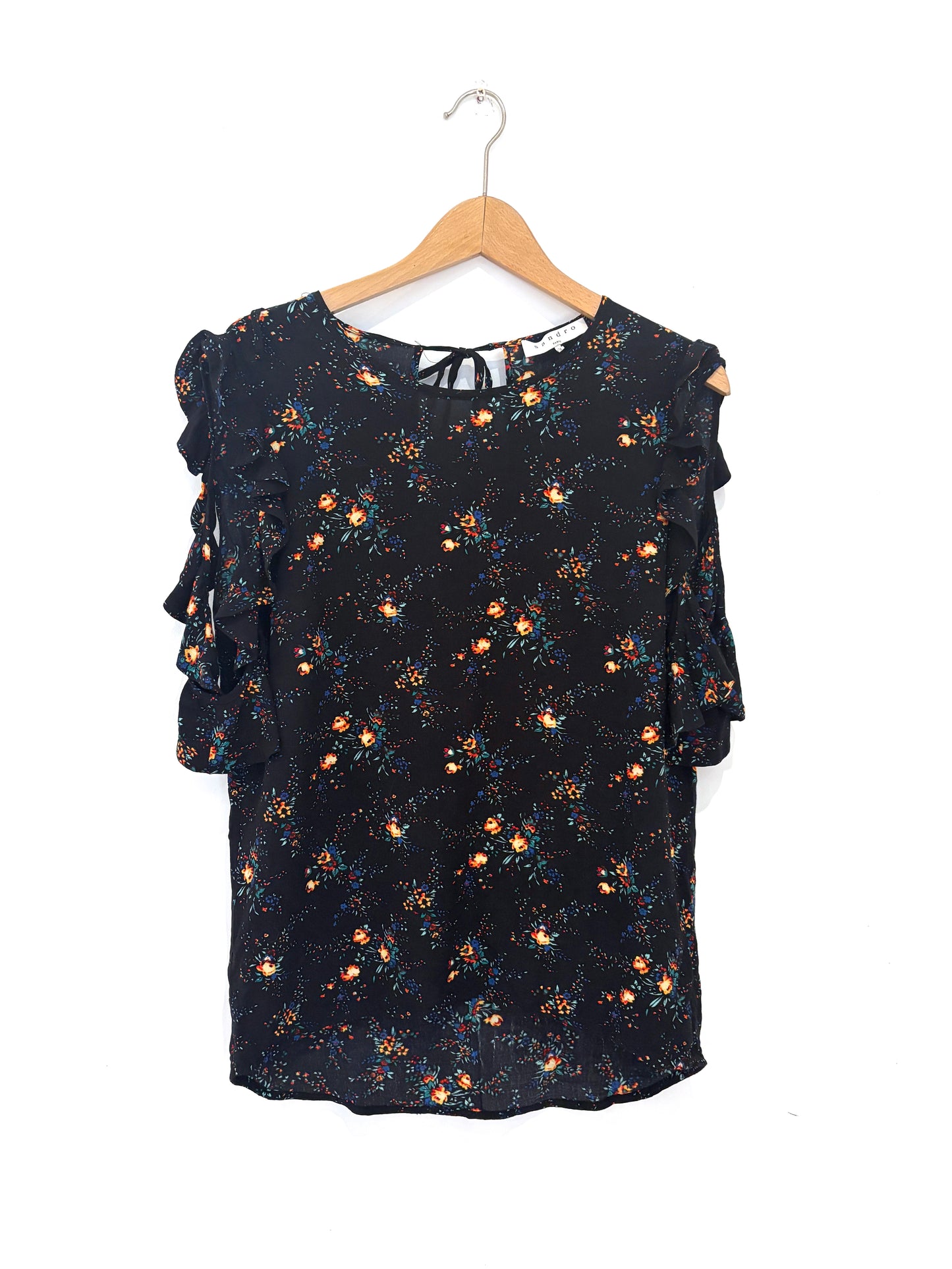 Sandro Cold Shoulder Blouse S