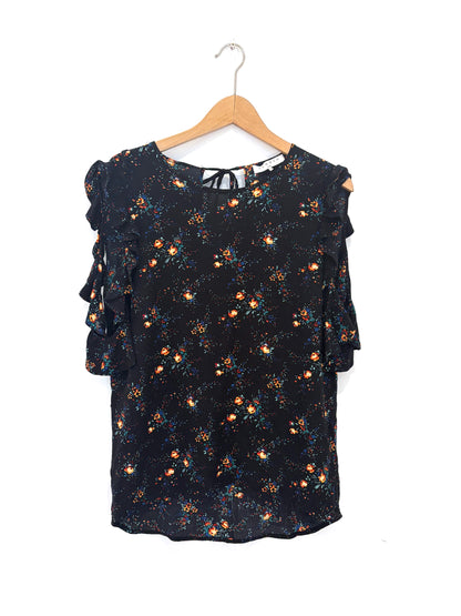 Sandro Cold Shoulder Blouse S
