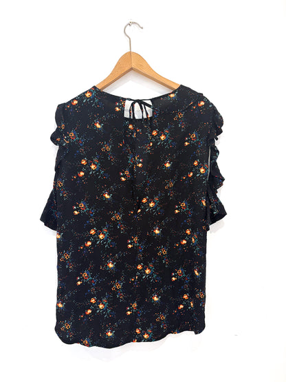 Sandro Cold Shoulder Blouse S