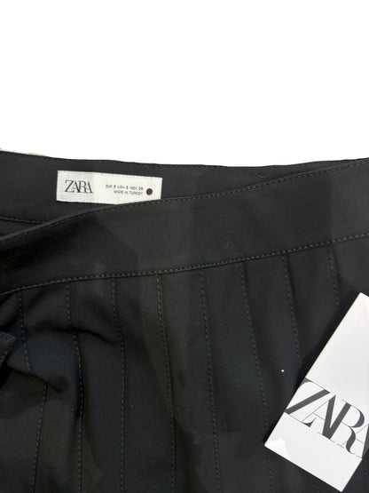 New With Tags Zara Asymmetric Pleated Midi Skirt S