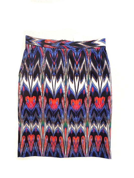 M Missoni Abstract Knee Print Skirt