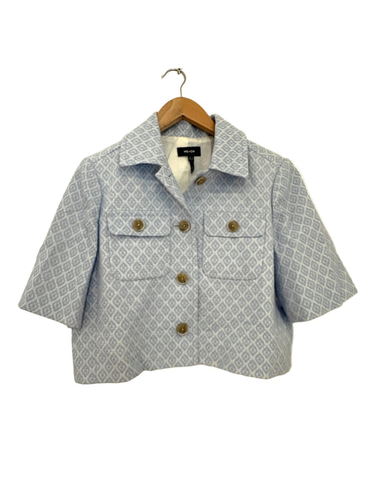 Me+Em Jacquard Cropped Woven Jacket