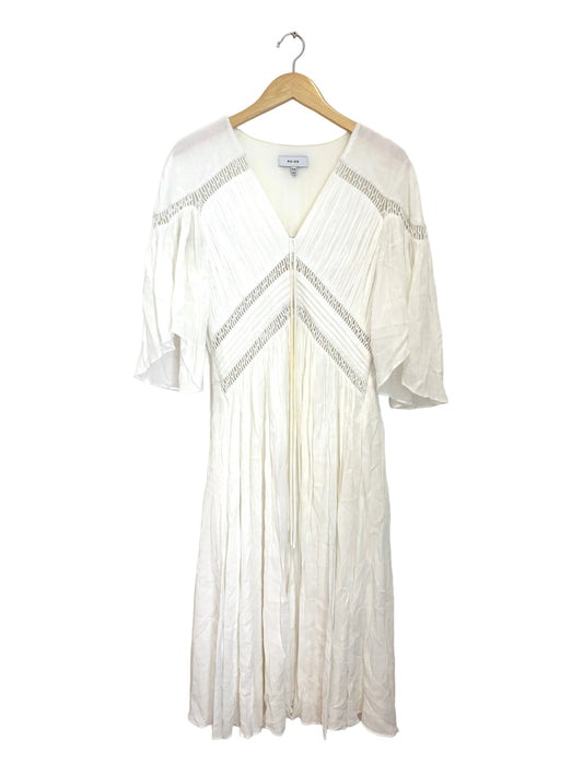 Reiss Delphine White Crepe Dress