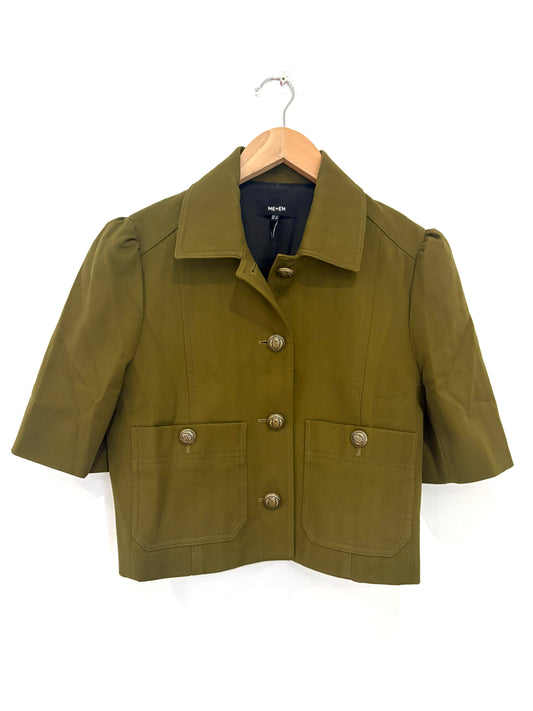 Me+Em Herringbone Cotton Blend Jacket