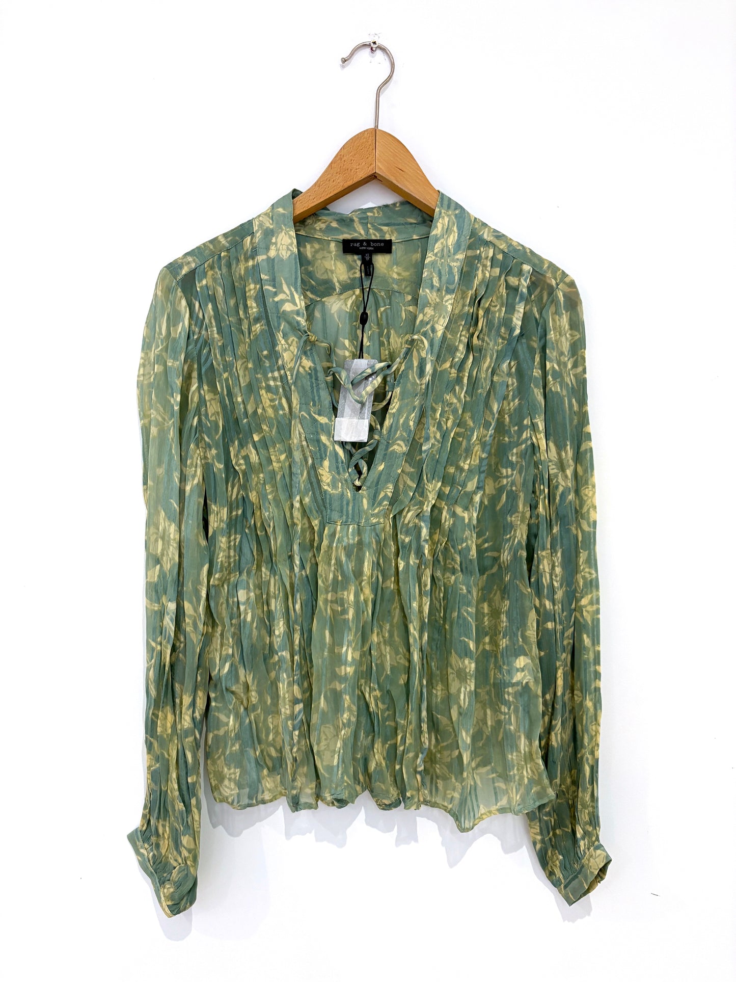 New With Tags Rag & Bone Print Blouse XS
