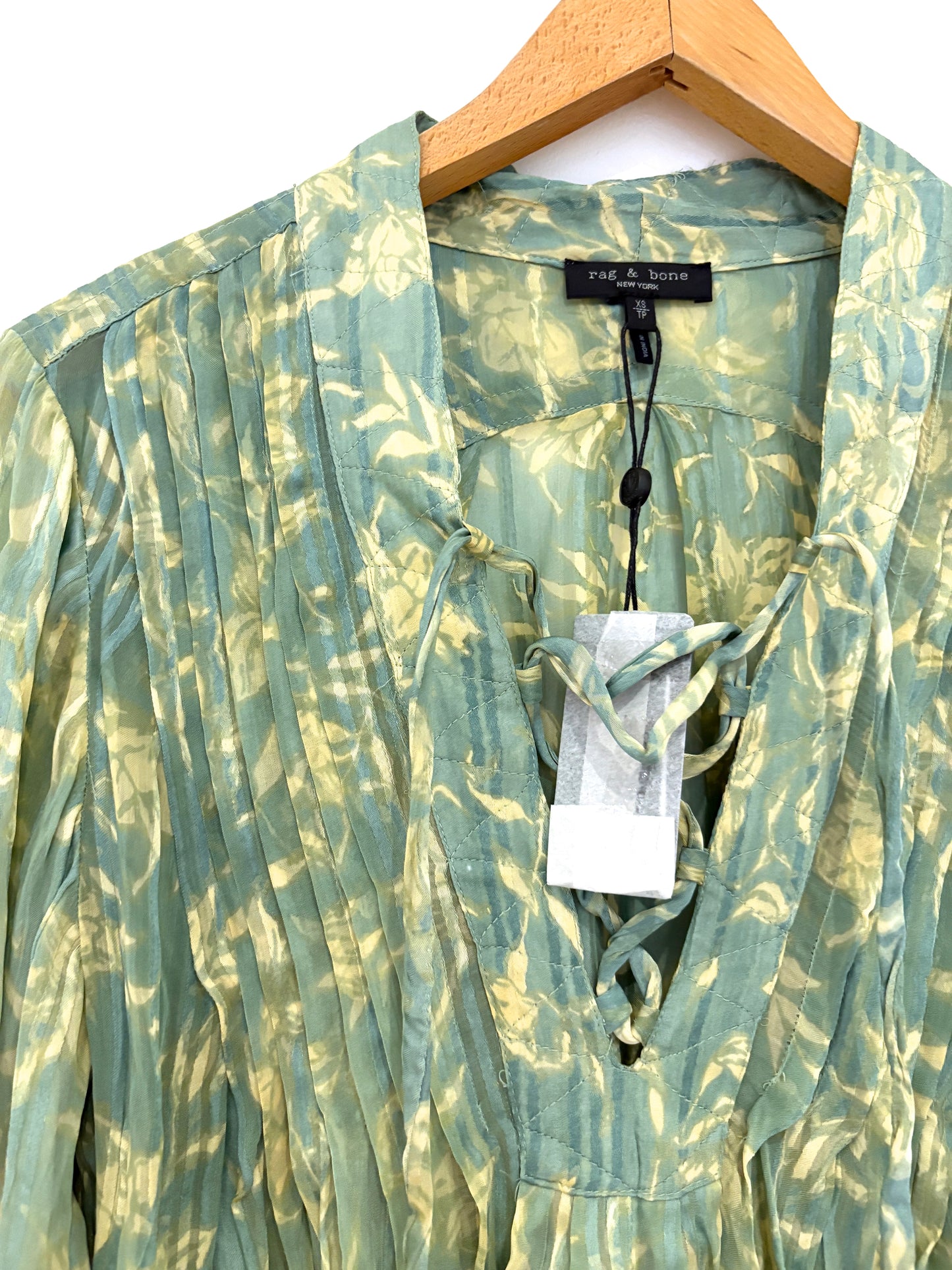 New With Tags Rag & Bone Print Blouse XS