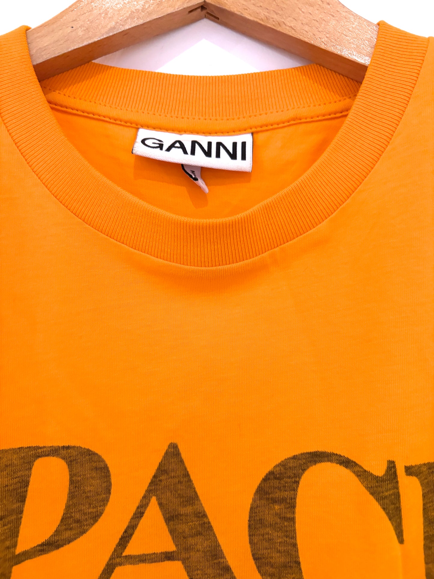 Ganni Space is the Place Slogan Tee XS
