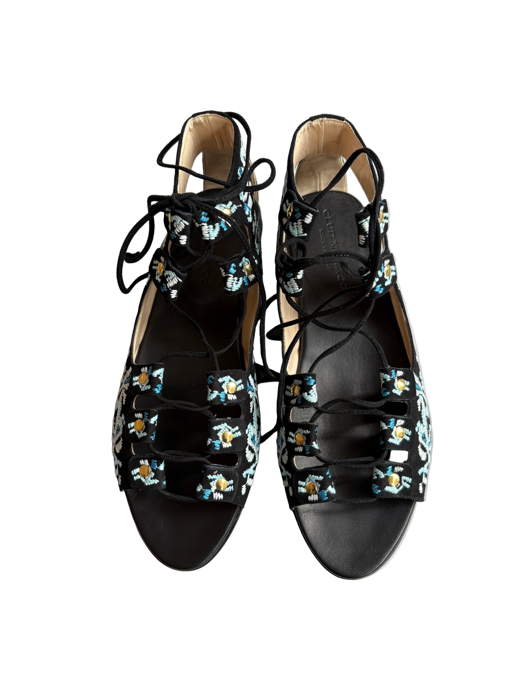 Club Monaco Embroidered Sandals