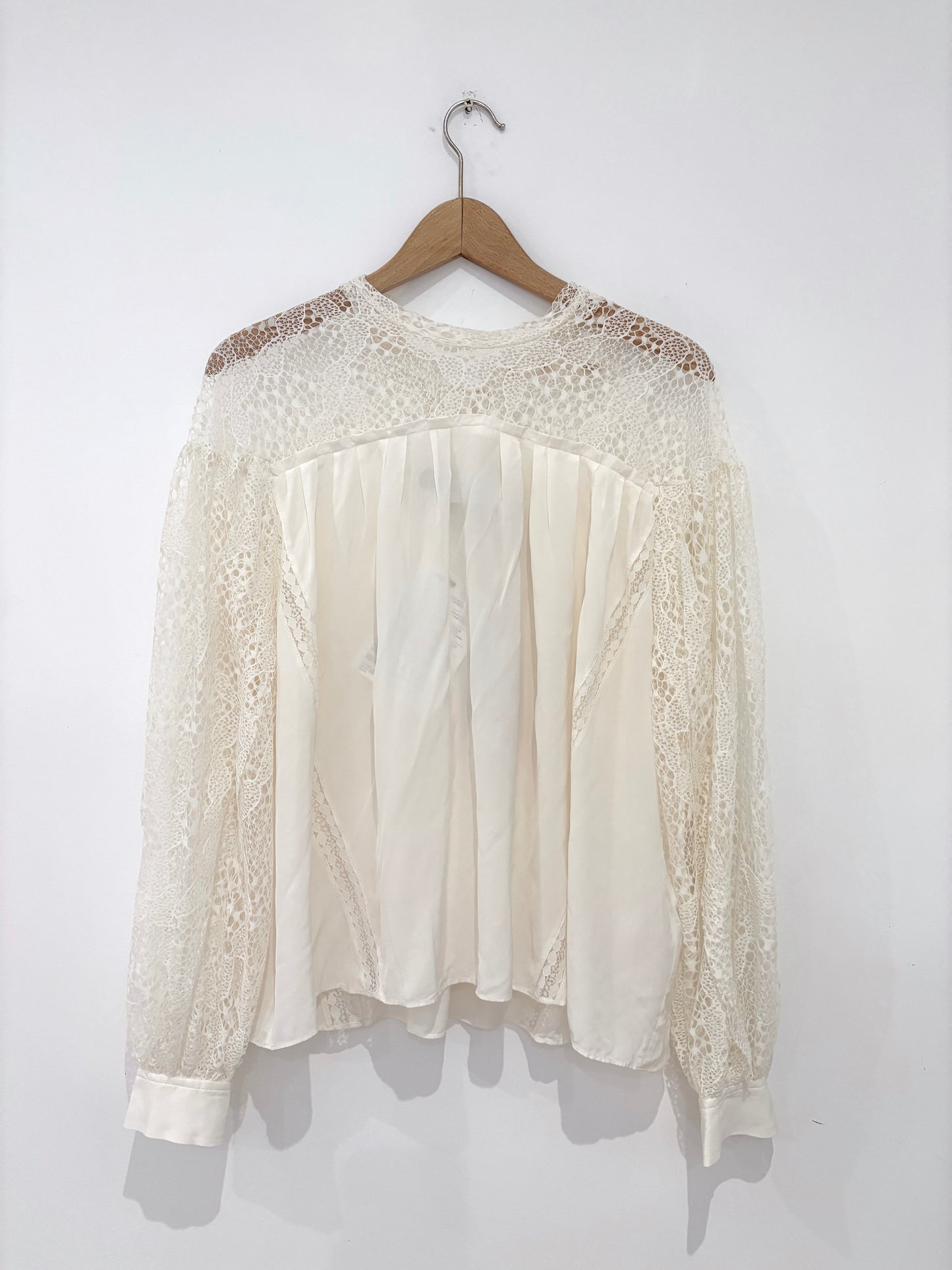 New With Tags Iro Silk Cream Blouse UK 8