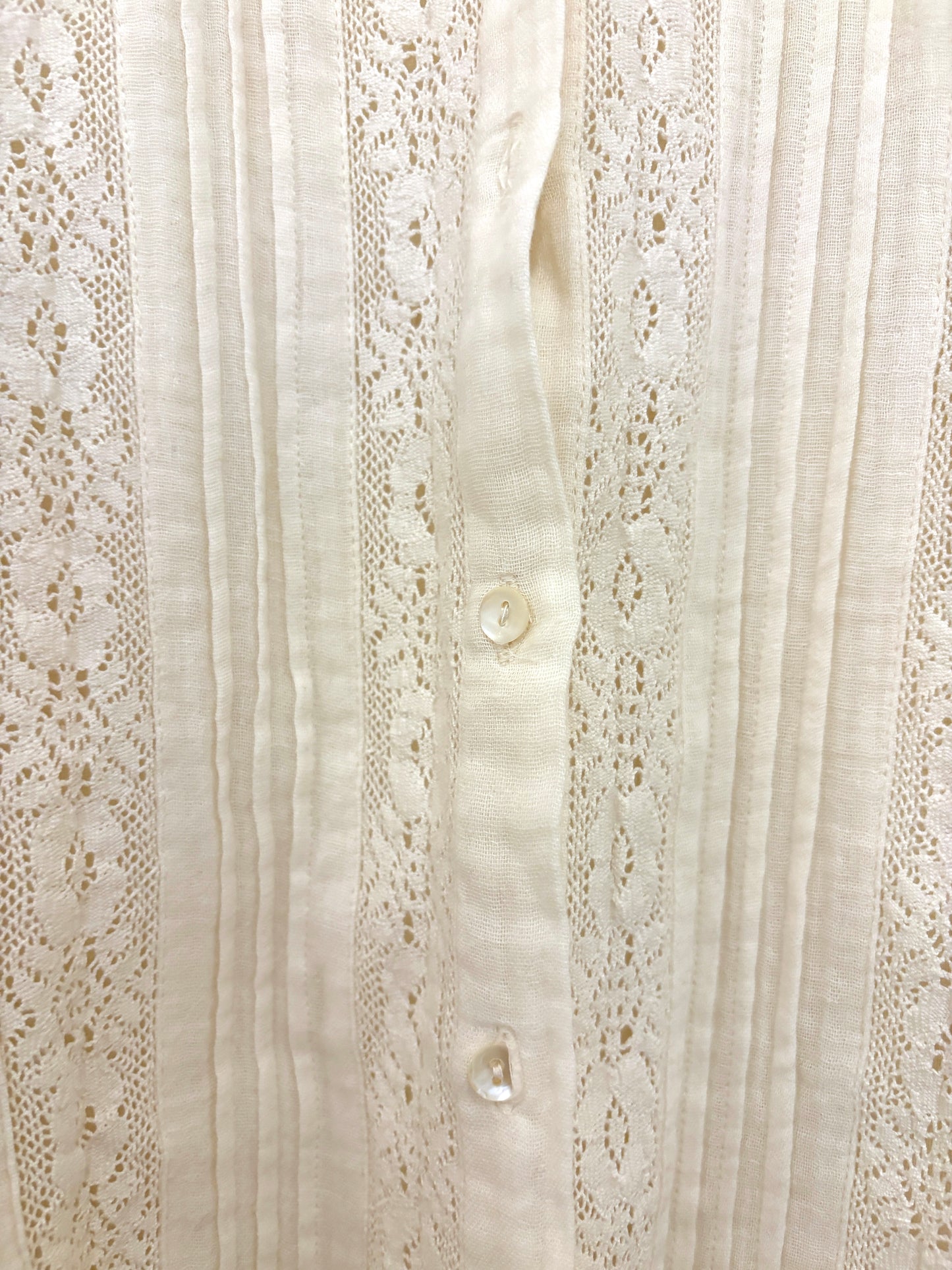 Mes Demoiselles Lace Cotton Shirt S