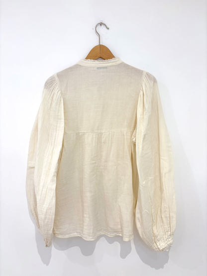 Mes Demoiselles Lace Cotton Shirt S