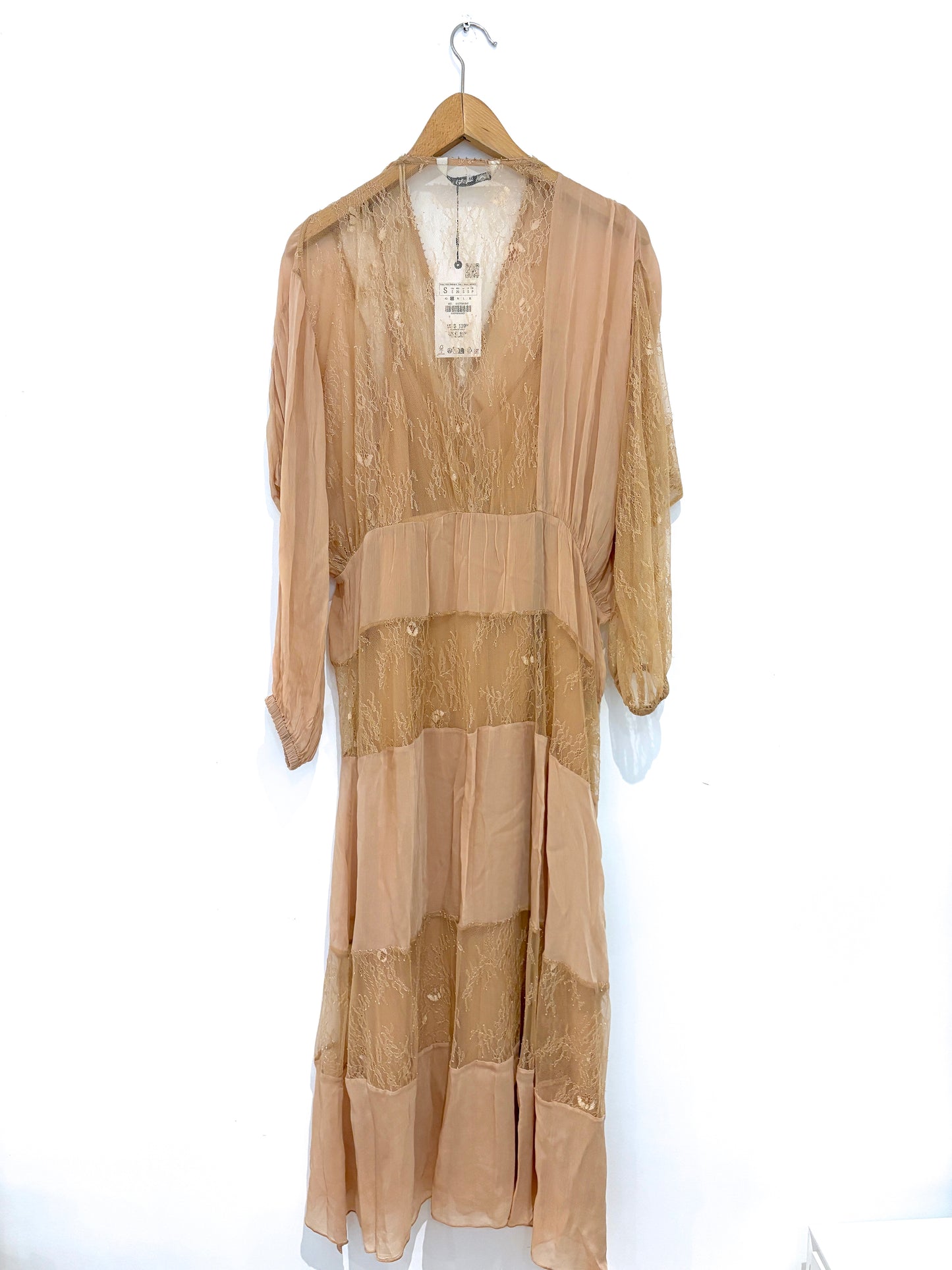 New With Tags Zara Lace Beaded Dress S