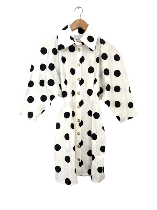 Halpern Polka Dot Dress