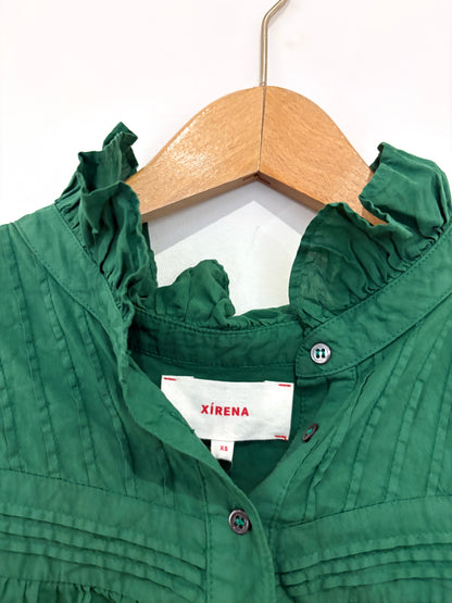 New With Tags Xirena Green Larsen Blouse XS