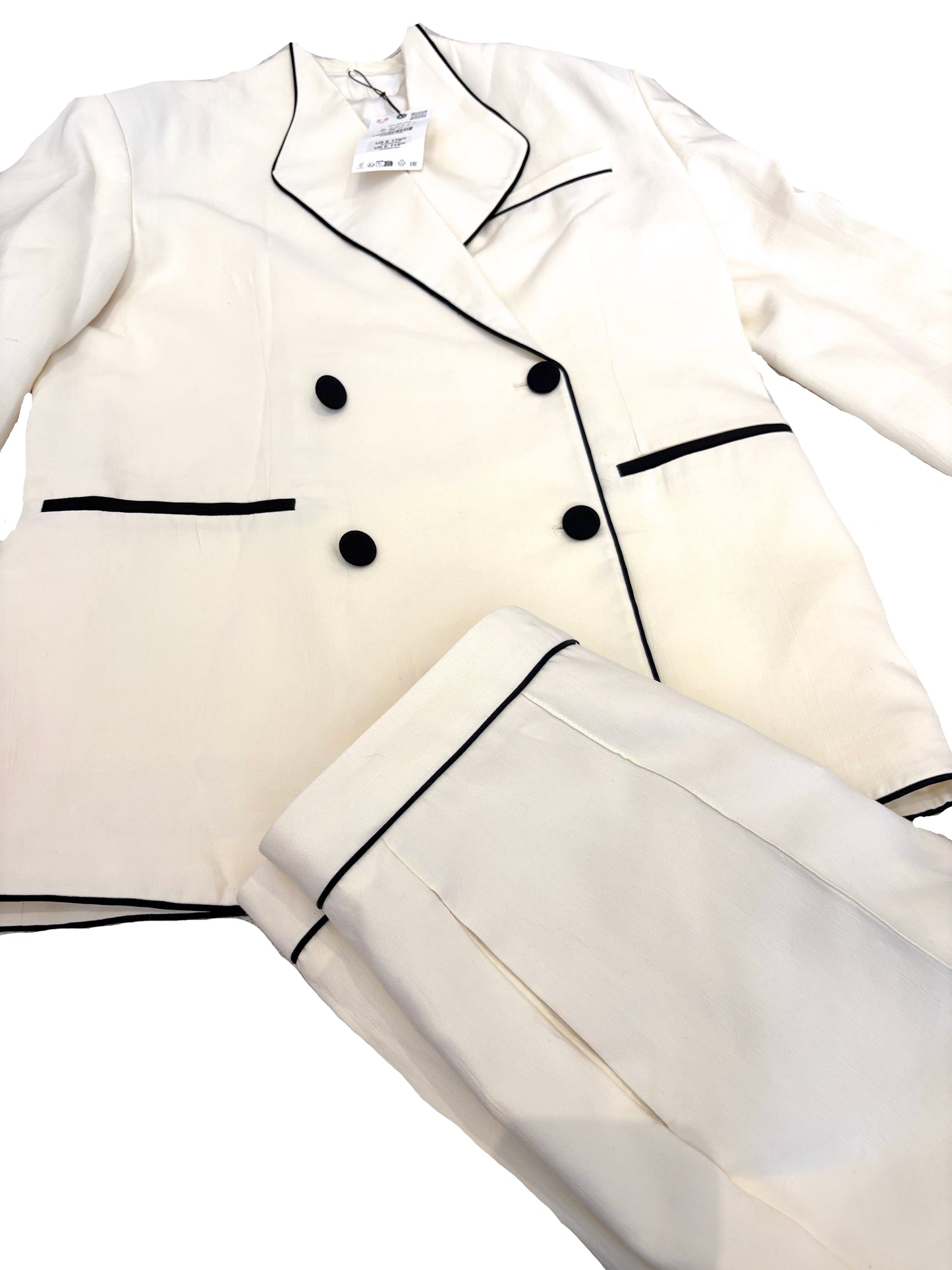 New With Tags Zara Ecru Suit S
