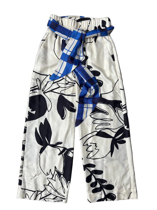 Alysi Silk Print Trousers