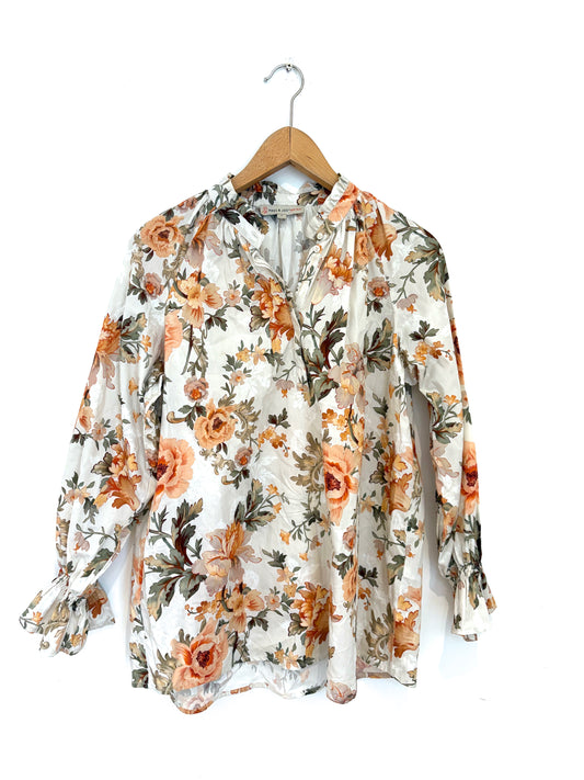 Paul & Joe Sister Floral Orange Blouse