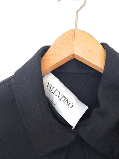 Valentino Wool & Cashmere Scalloped Cape